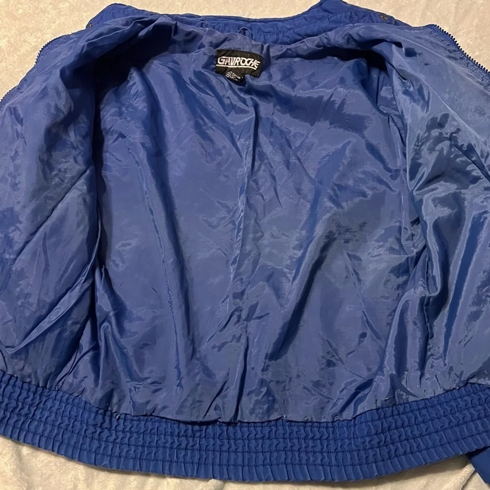 *True Vtg 80s Boys Gavroche Blue Bomber Jacket size 16- 1st pic is truest color